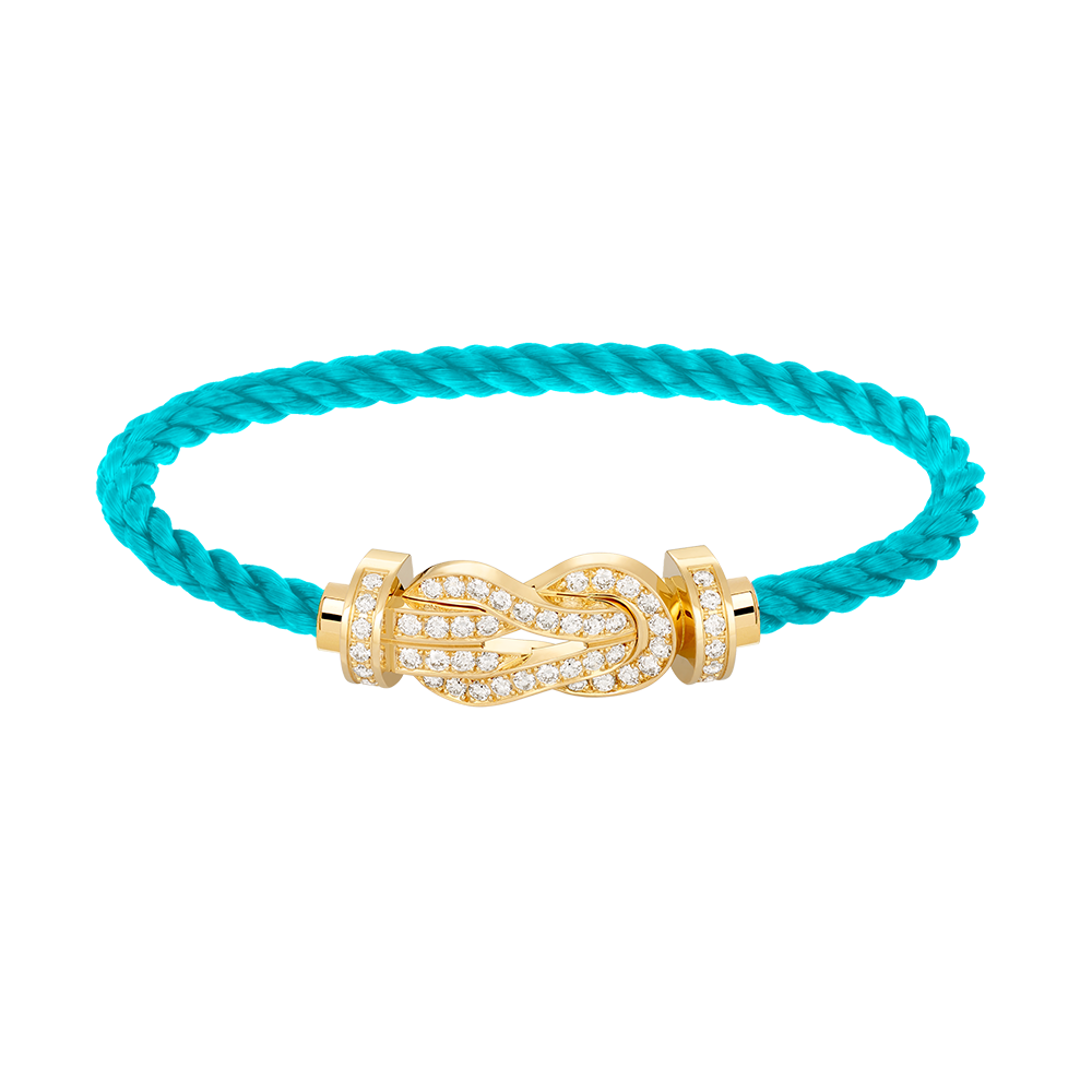 [LUXE JEWELRY]CHANCE LARGE 8 FIGURE BUCKLE FULLDIAMOND BRACELET GOLD