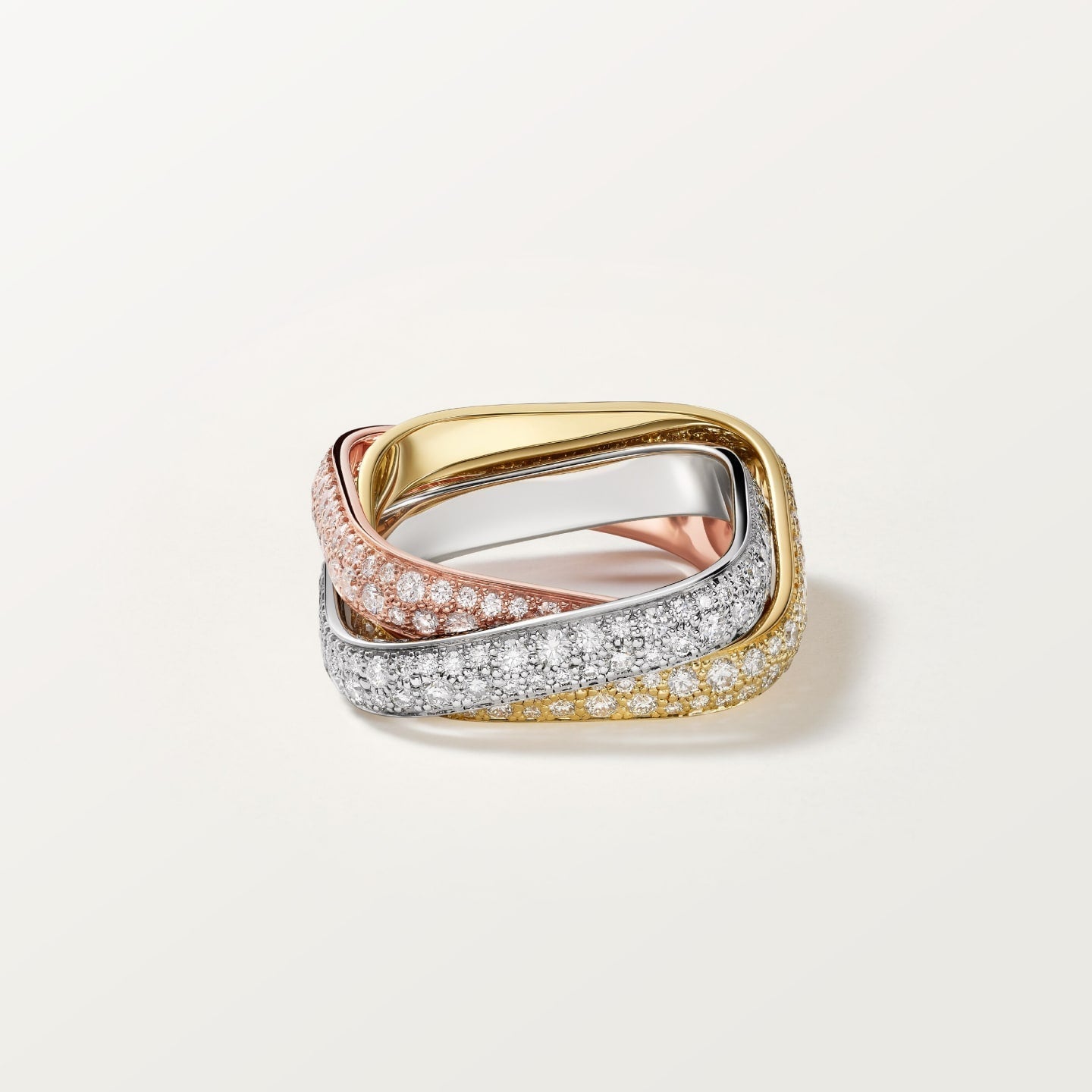[LUXE JEWELRY] TRINITY 3.5MM CUSHION RING COLLECTION