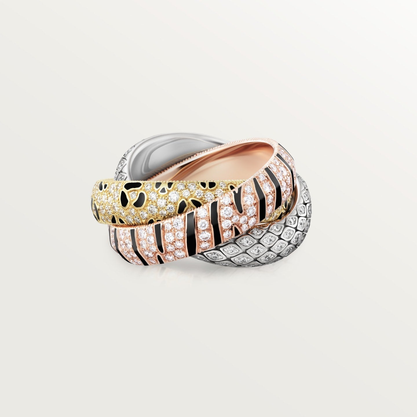 [LUXE JEWELRY] TRINITY  RING LEOPARD PRINT