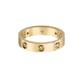 [LUXE JEWELRY] LOVE 4MM 8 DIAMOND RING