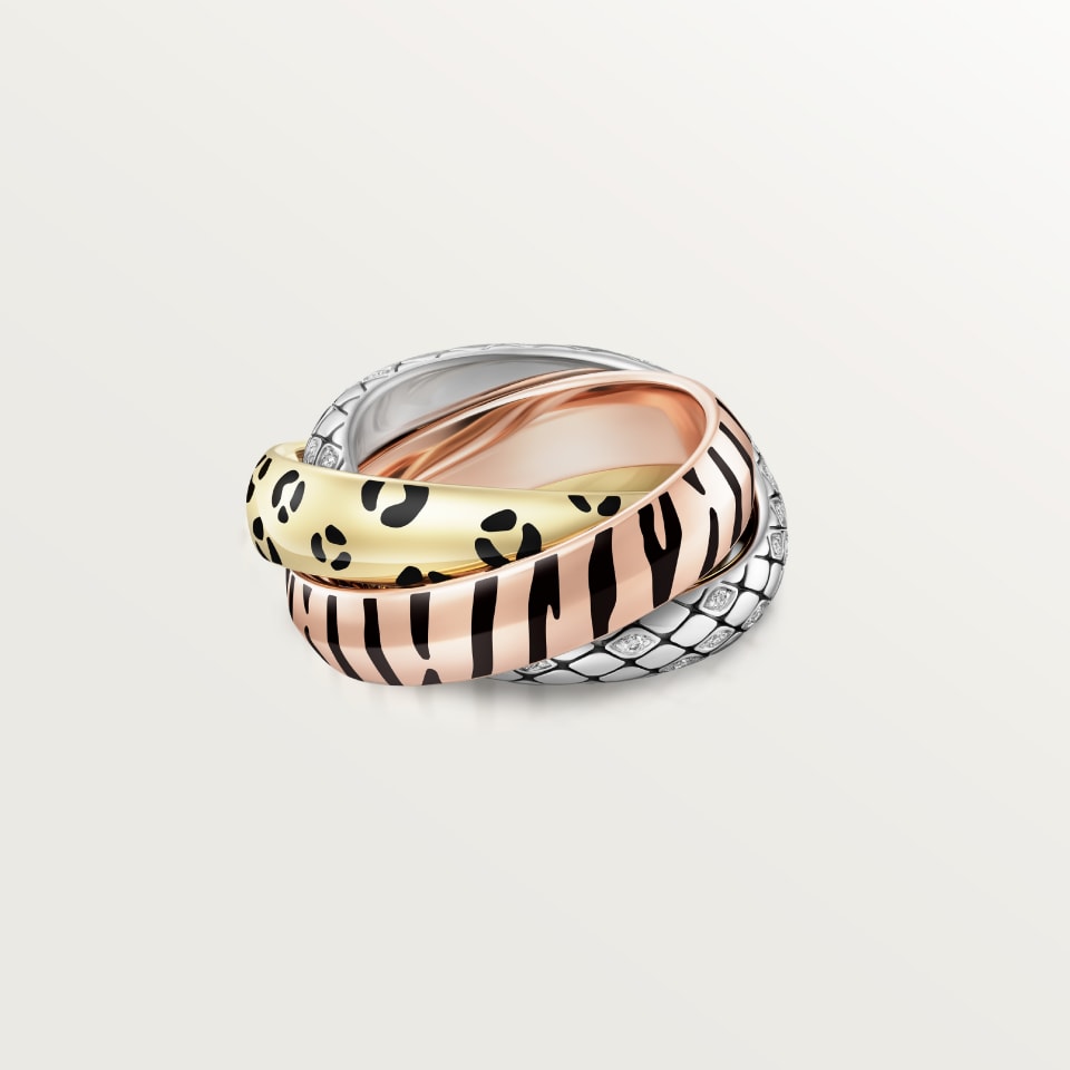 [LUXE JEWELRY] TRINITY  RING LEOPARD PRINT
