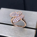 [LUXE JEWELRY]BUTTERFLY PINK GOLD DIAMOND RING