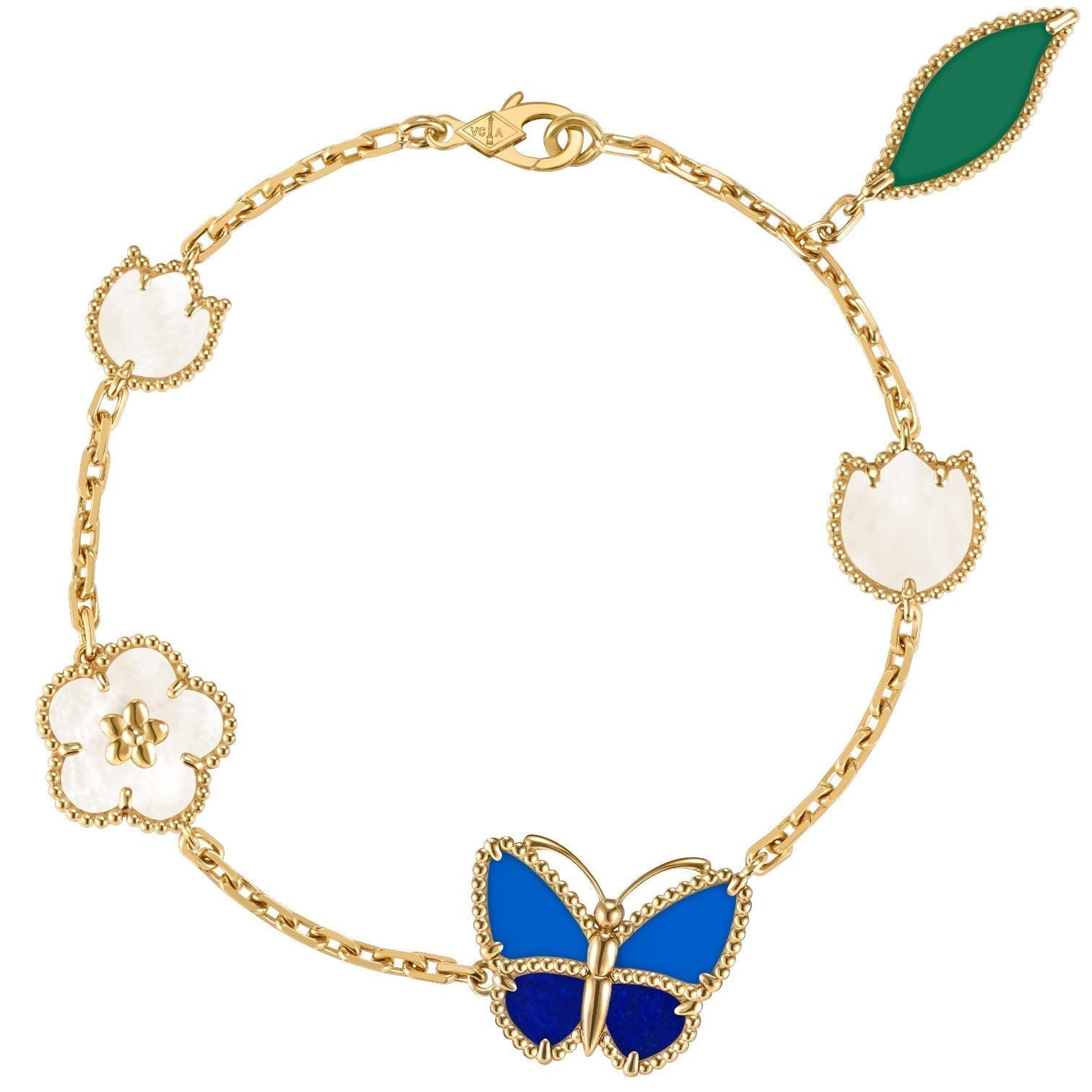 [LUXE JEWELRY] LUCKY SPRING BUTTERFLY 5 MOTIF BRACELET