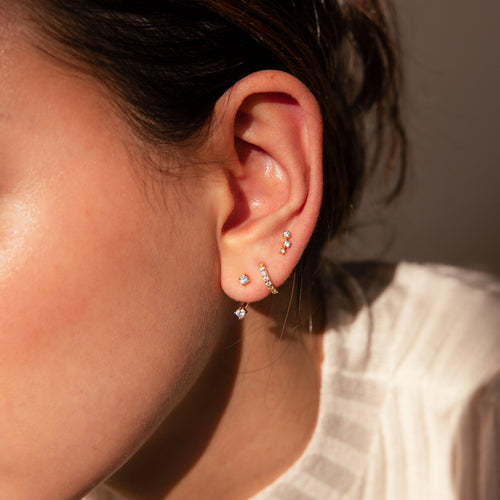 Diamond Earrings Set