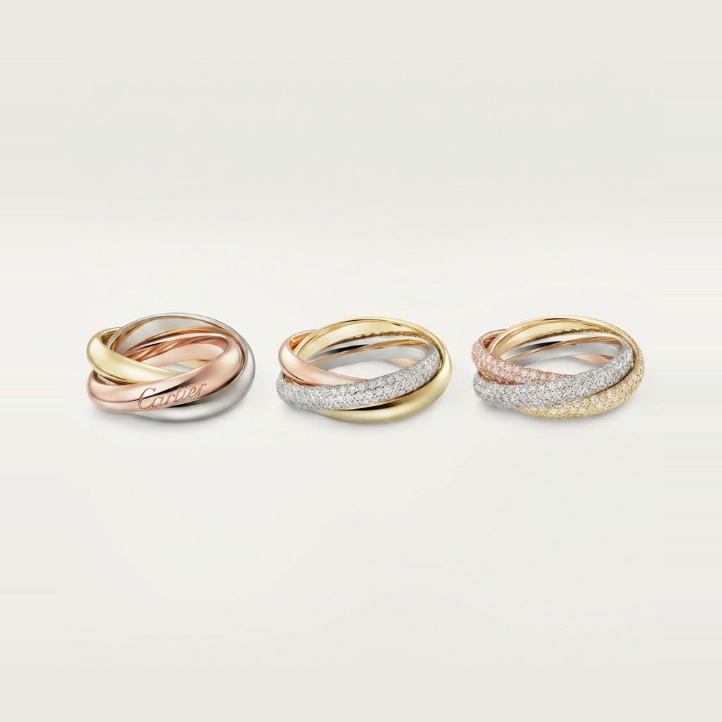 [LUXE JEWELRY] TRINITY 3.2MM RING COLLECTION