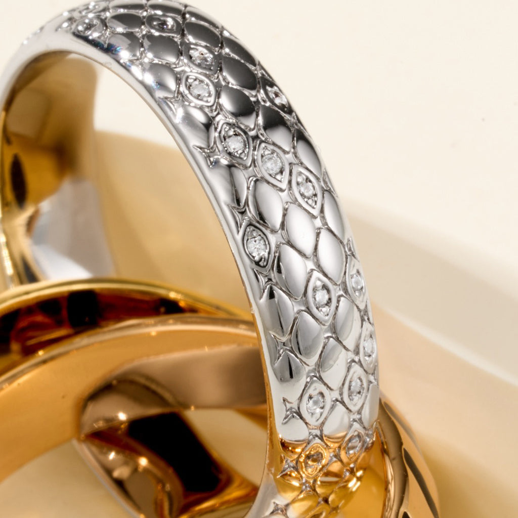 [LUXE JEWELRY] TRINITY  RING LEOPARD PRINT
