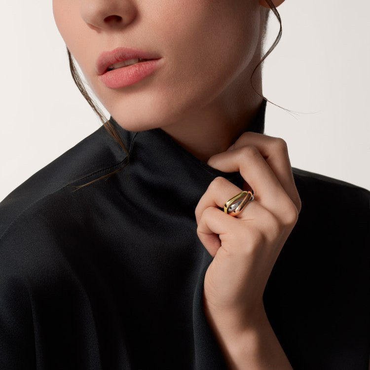 [LUXE JEWELRY] TRINITY 3.5MM CUSHION RING COLLECTION