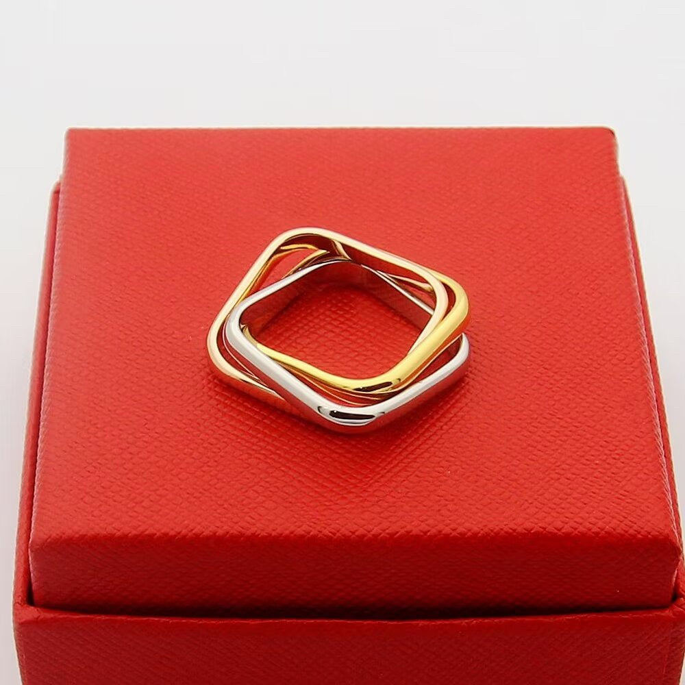 [LUXE JEWELRY] TRINITY 3.5MM CUSHION RING COLLECTION