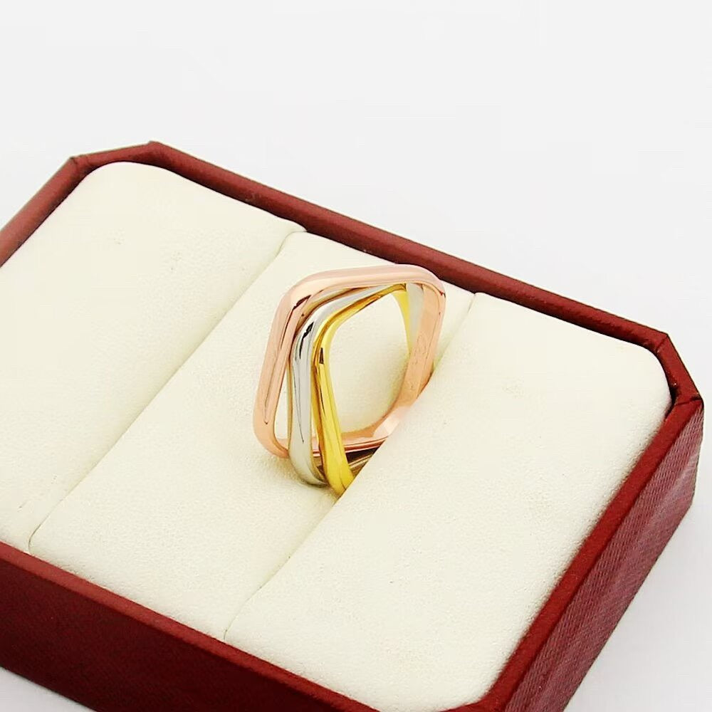 [LUXE JEWELRY] TRINITY 3.5MM CUSHION RING COLLECTION