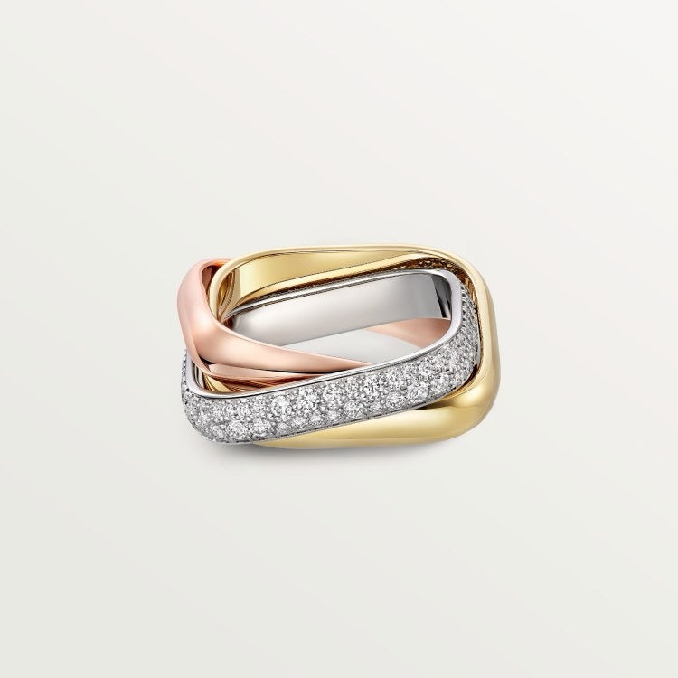 [LUXE JEWELRY] TRINITY 3.5MM CUSHION RING COLLECTION