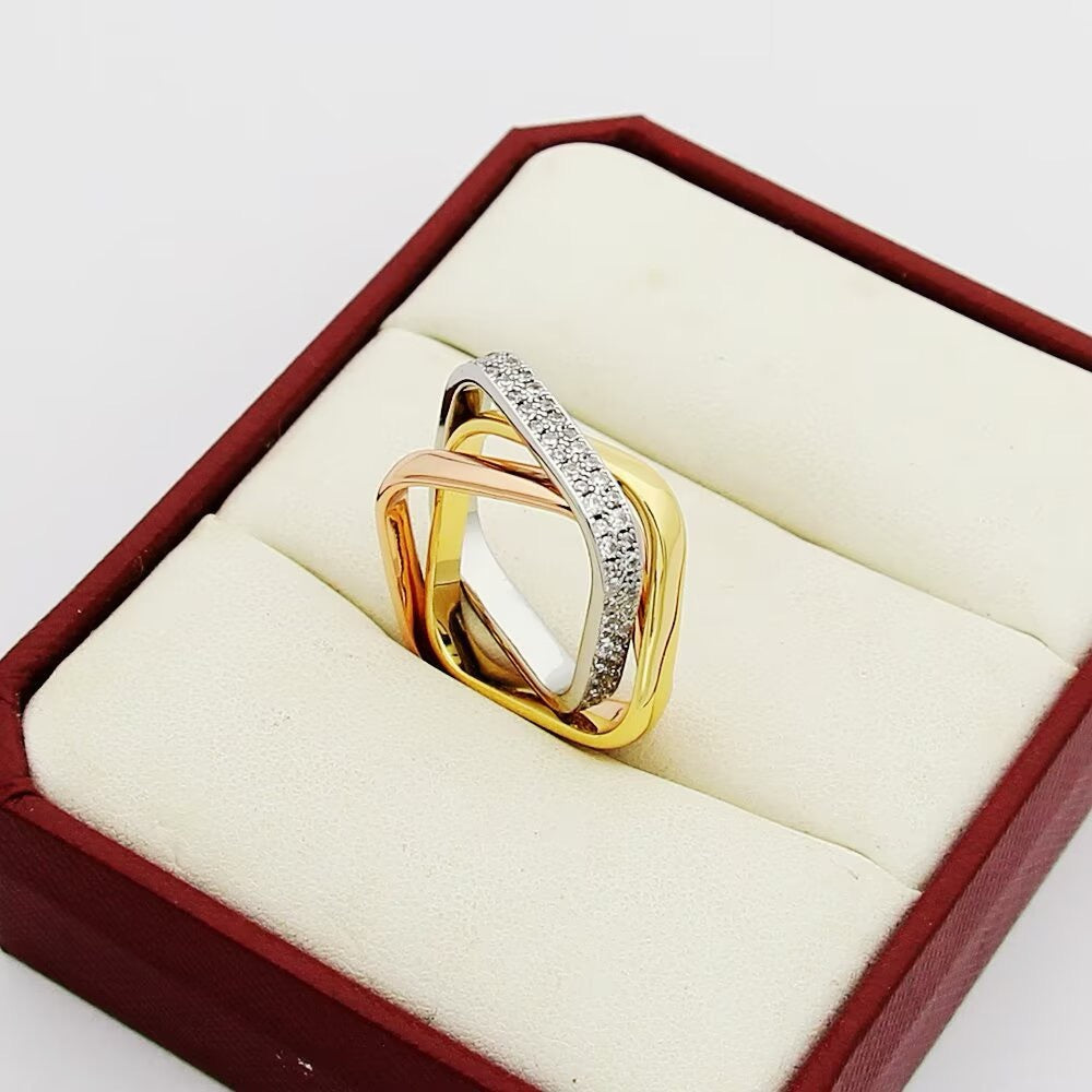 [LUXE JEWELRY] TRINITY 3.5MM CUSHION RING COLLECTION