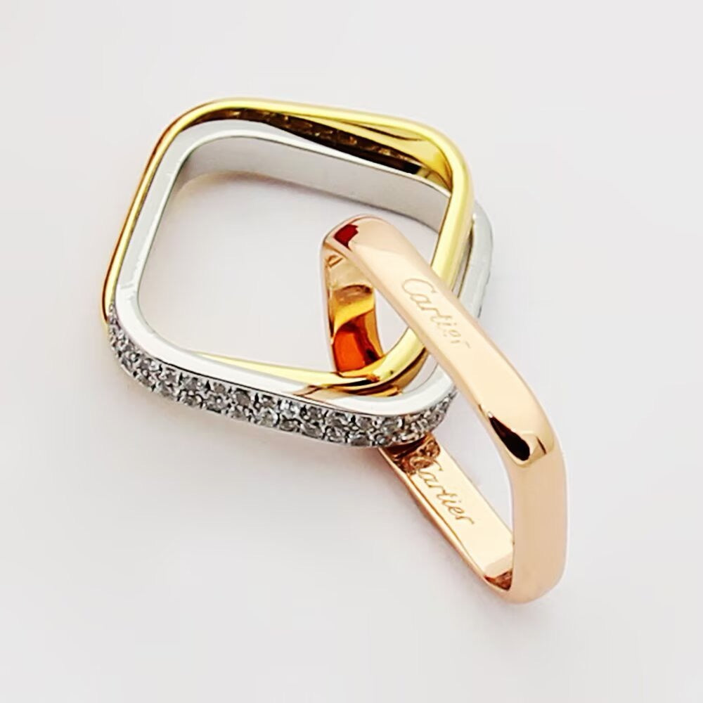 [LUXE JEWELRY] TRINITY 3.5MM CUSHION RING COLLECTION