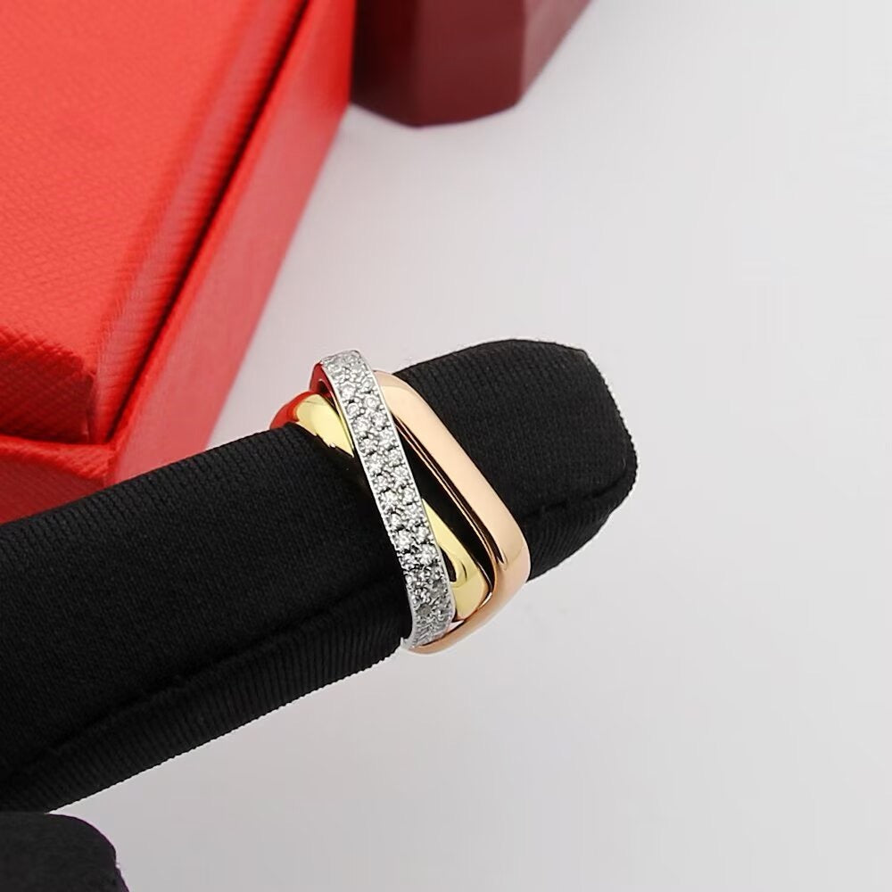 [LUXE JEWELRY] TRINITY 3.5MM CUSHION RING COLLECTION