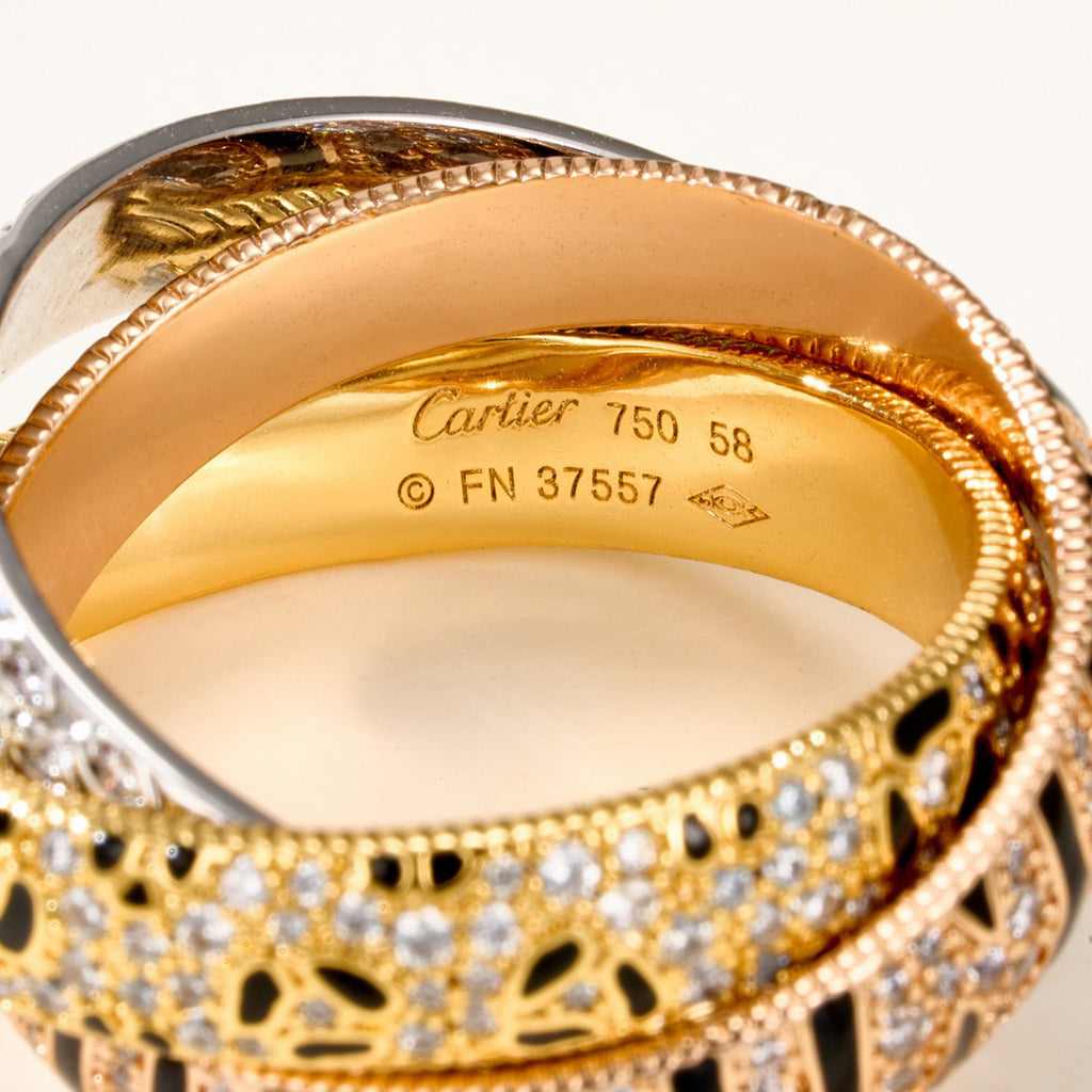 [LUXE JEWELRY] TRINITY  RING LEOPARD PRINT