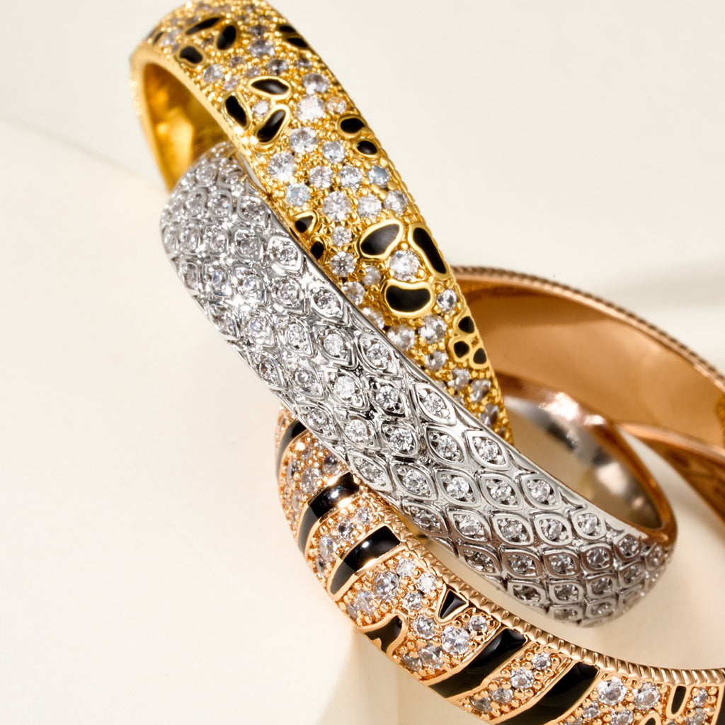 [LUXE JEWELRY] TRINITY  RING LEOPARD PRINT