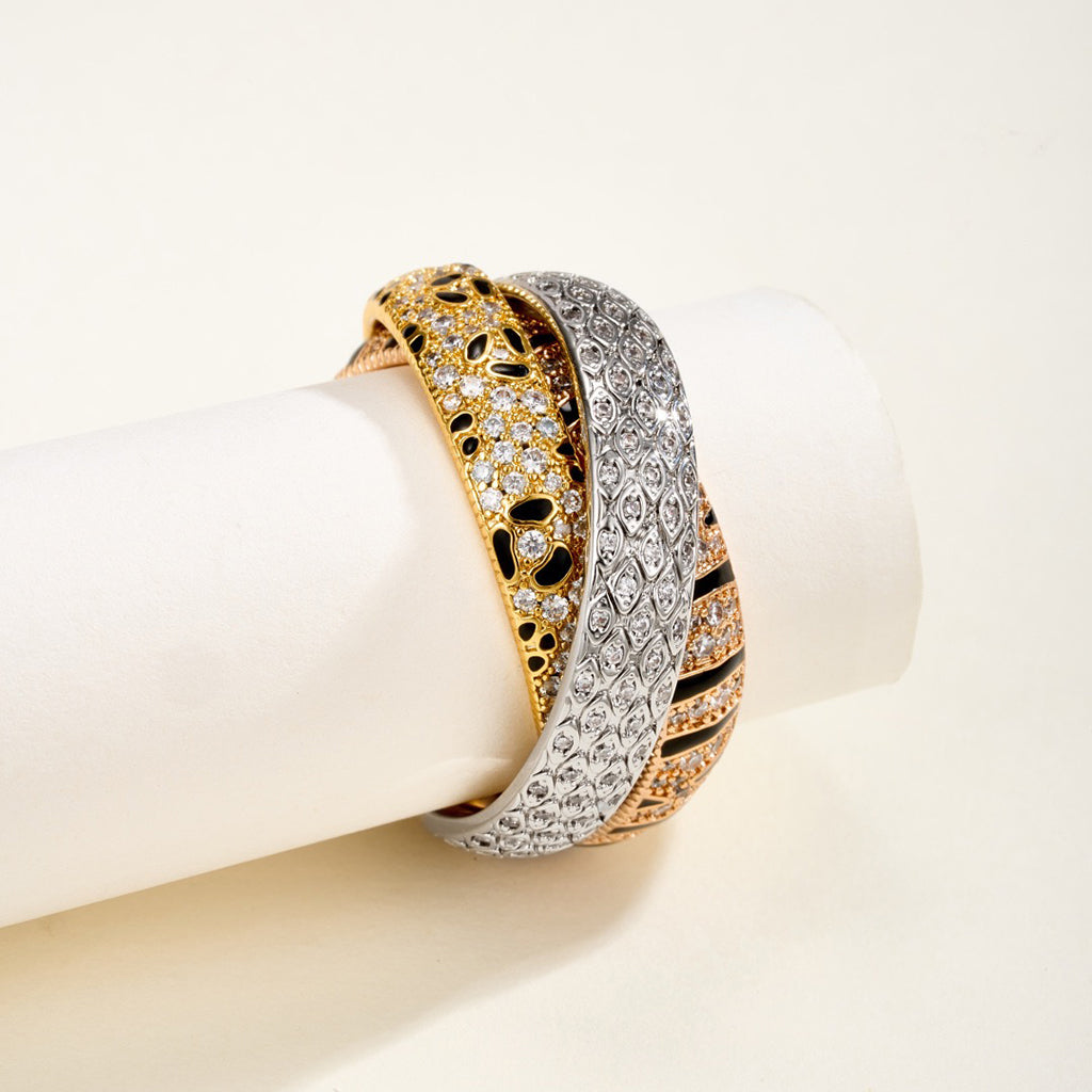 [LUXE JEWELRY] TRINITY  RING LEOPARD PRINT