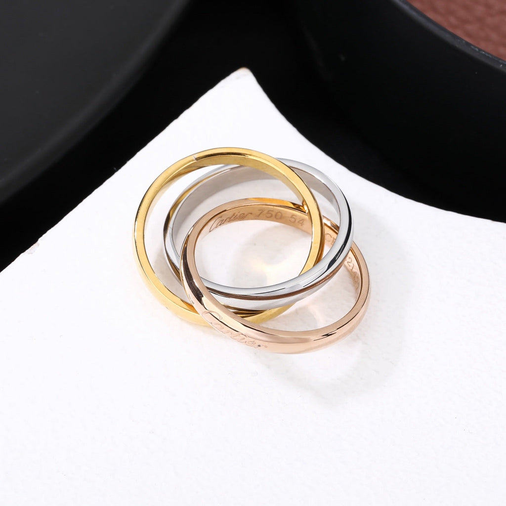 [LUXE JEWELRY] TRINITY 3.2MM RING COLLECTION