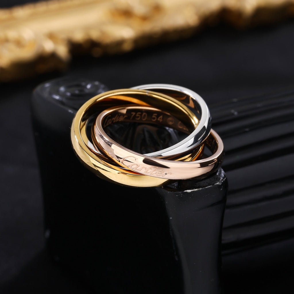 [LUXE JEWELRY] TRINITY 3.2MM RING COLLECTION