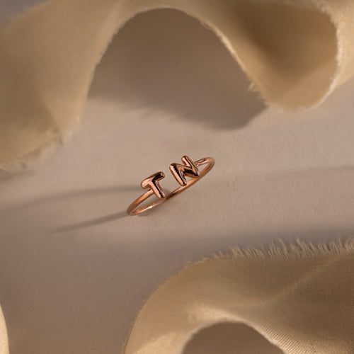 Duo Bubble Initial Ring