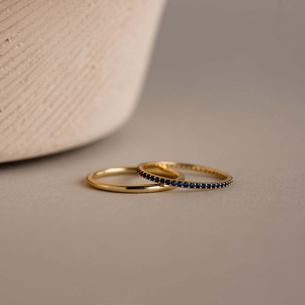 Birthstone Tennis Ring Set
