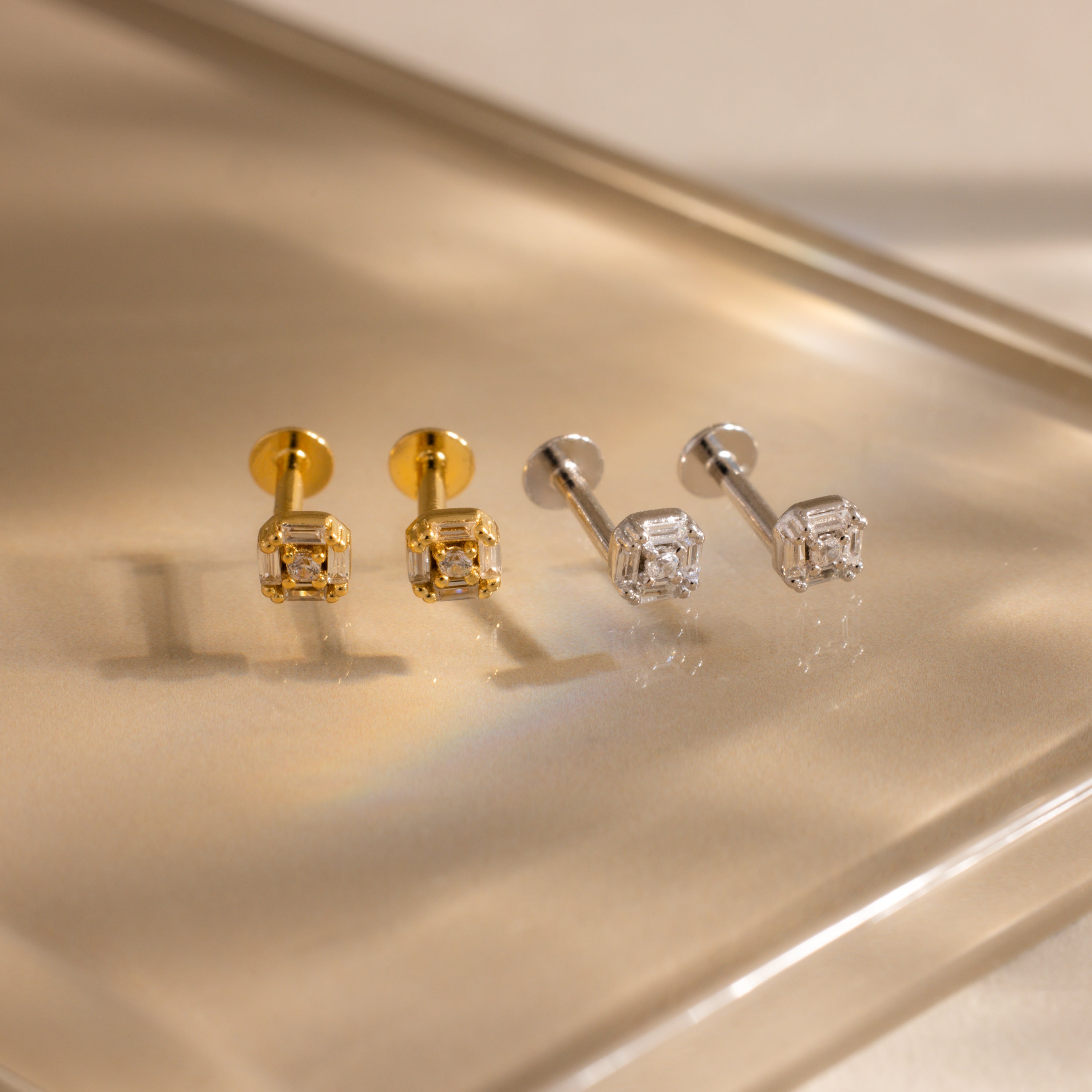 Art Deco Flatback Studs