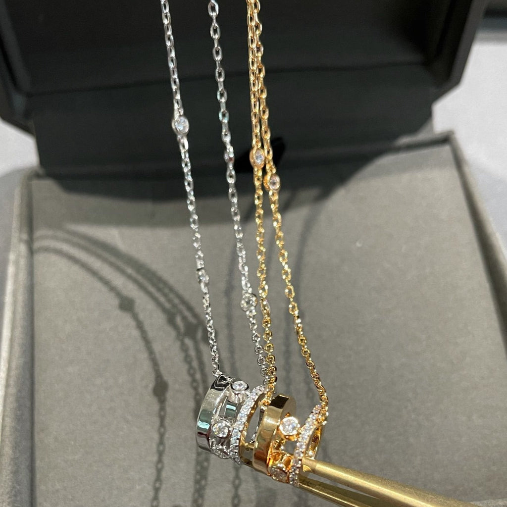 [LUXE JEWELRY]CHAIN MOVE ROMANE PEDAND NECKLACE