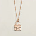 [LUXE JEWELRY]AMULETTE PEDANT ROSE GOLD NECKLACE