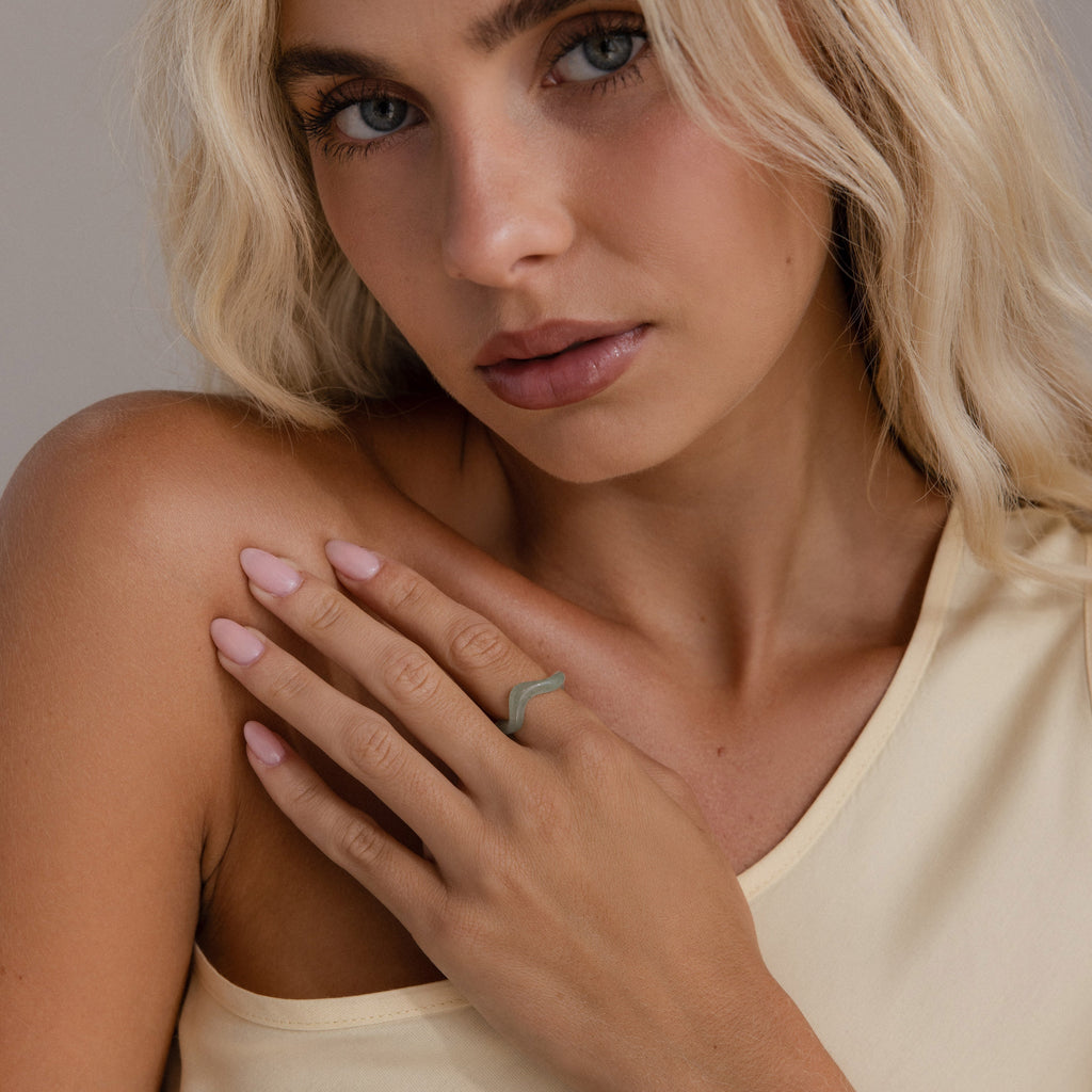Jade Wave Ring