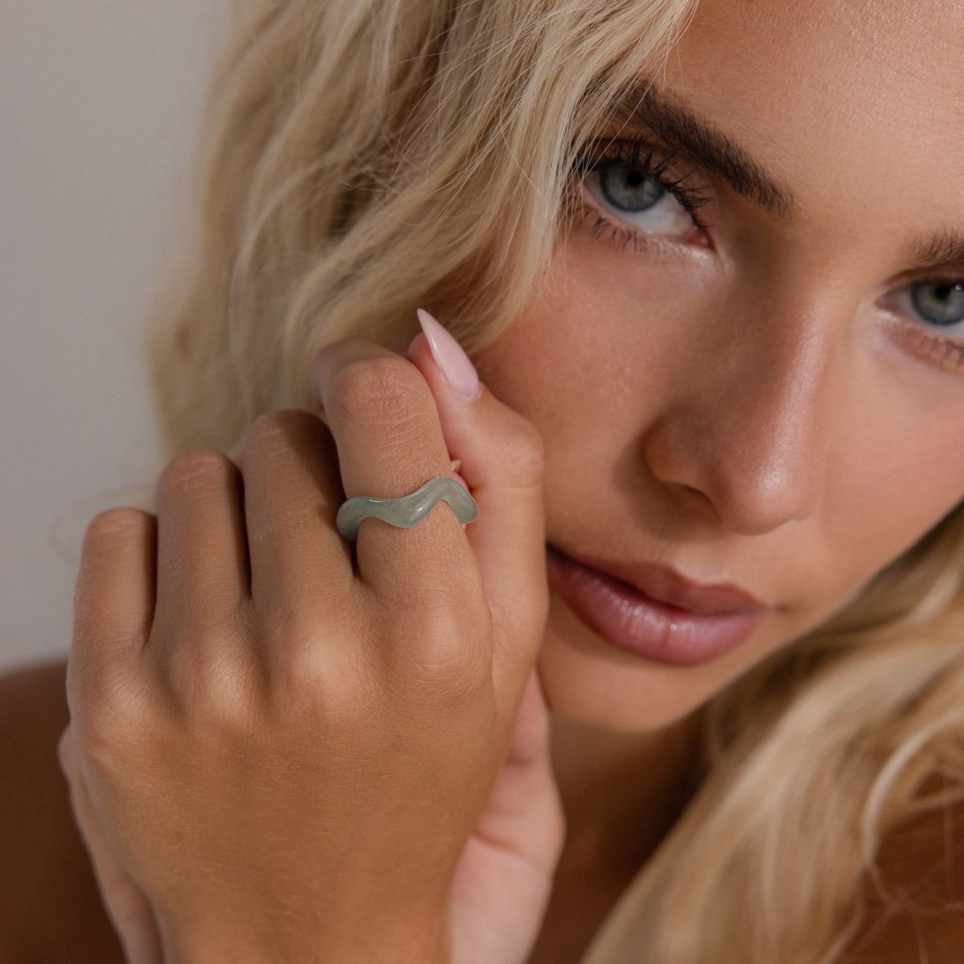 Jade Wave Ring