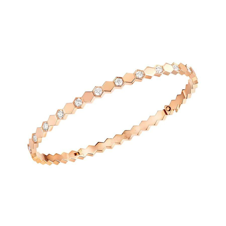 [LUXE JEWELRY]BEE LOVE PINK GOLD DIAMOND BRACELET