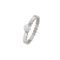 [LUXE JEWELRY]BEE LOVE RING SILVER 1 DIAMOND