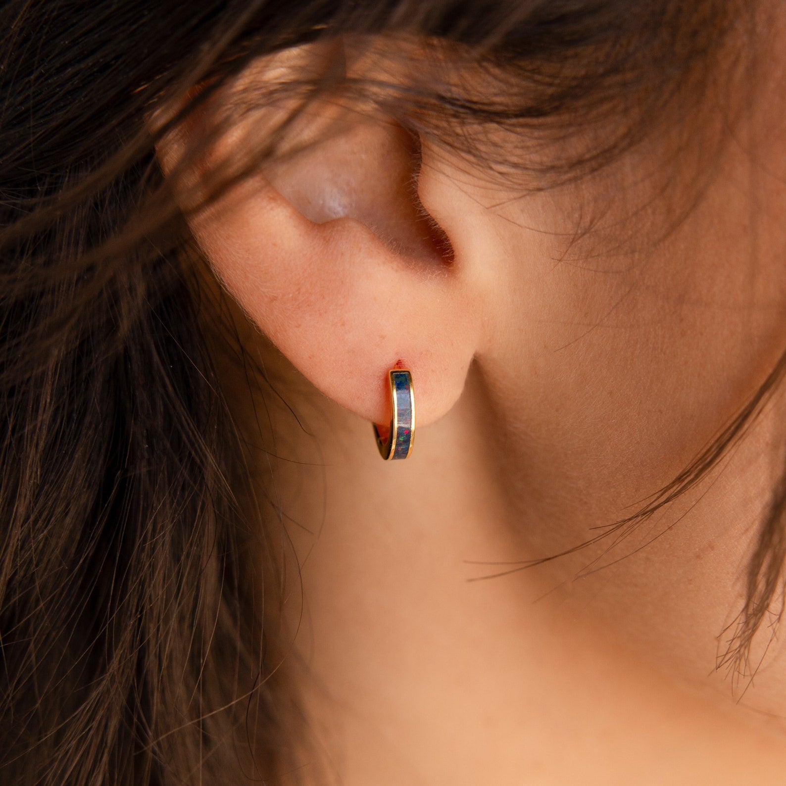 Opal Inlay Earrings