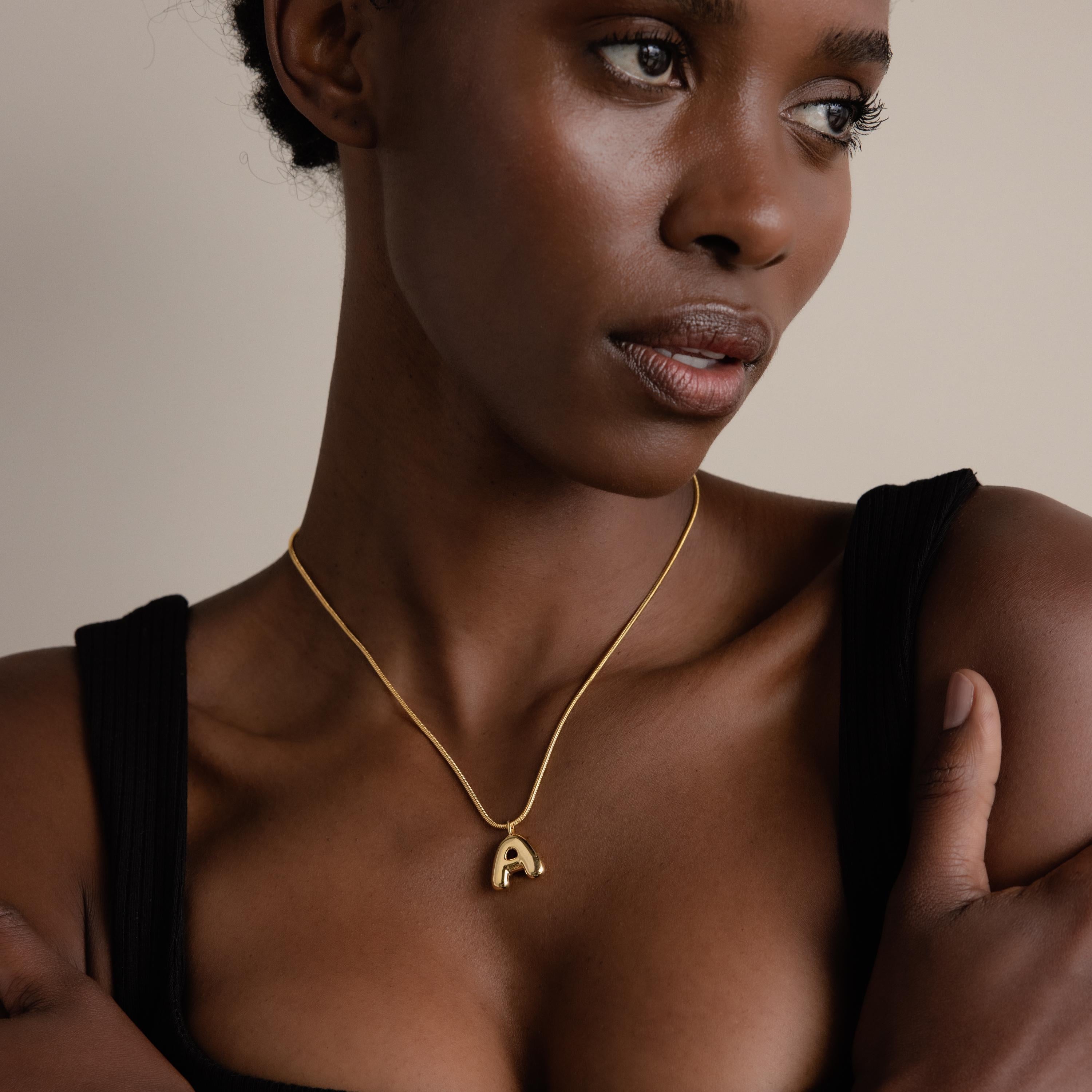Bubble Letter Necklace