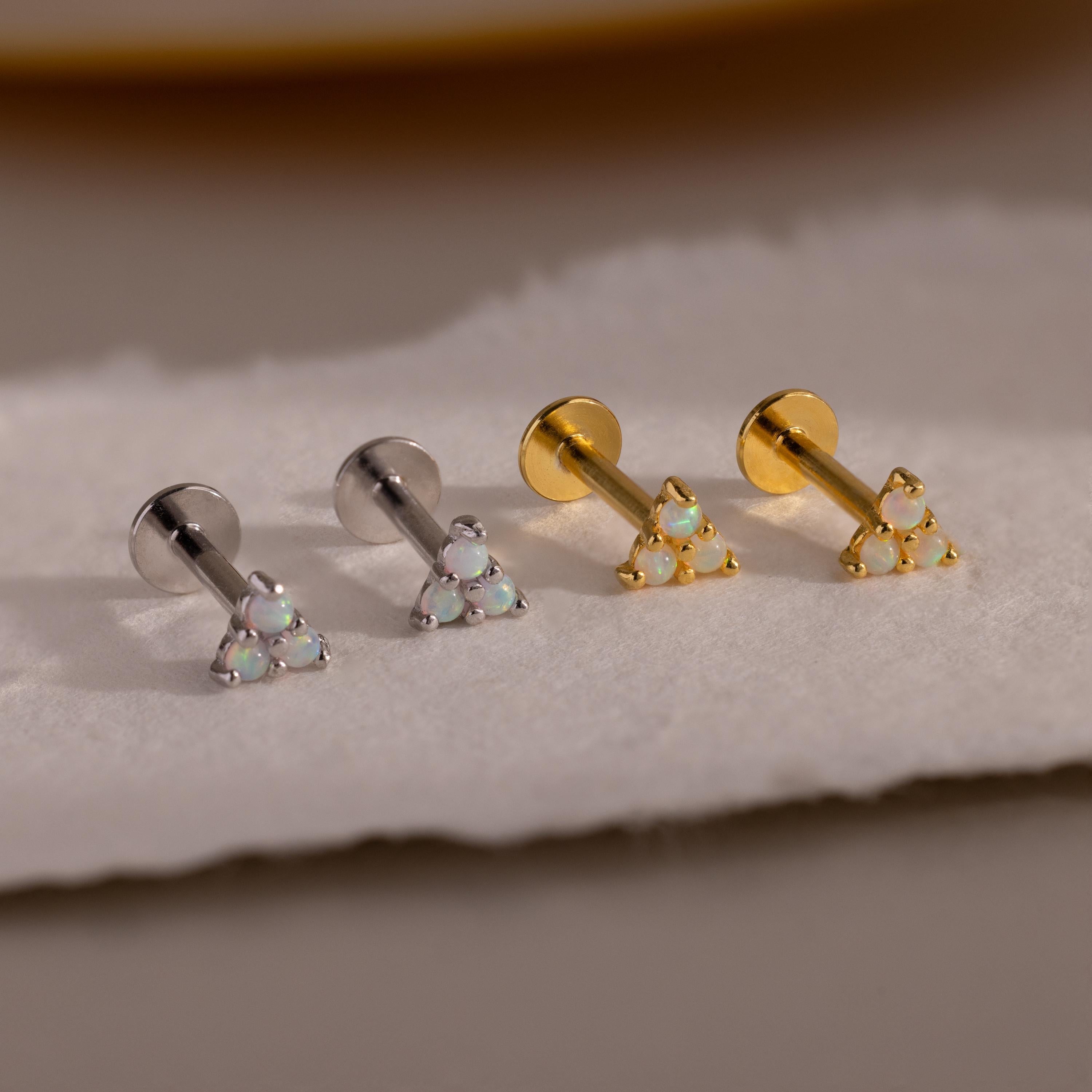 Opal Cluster Flatback Studs