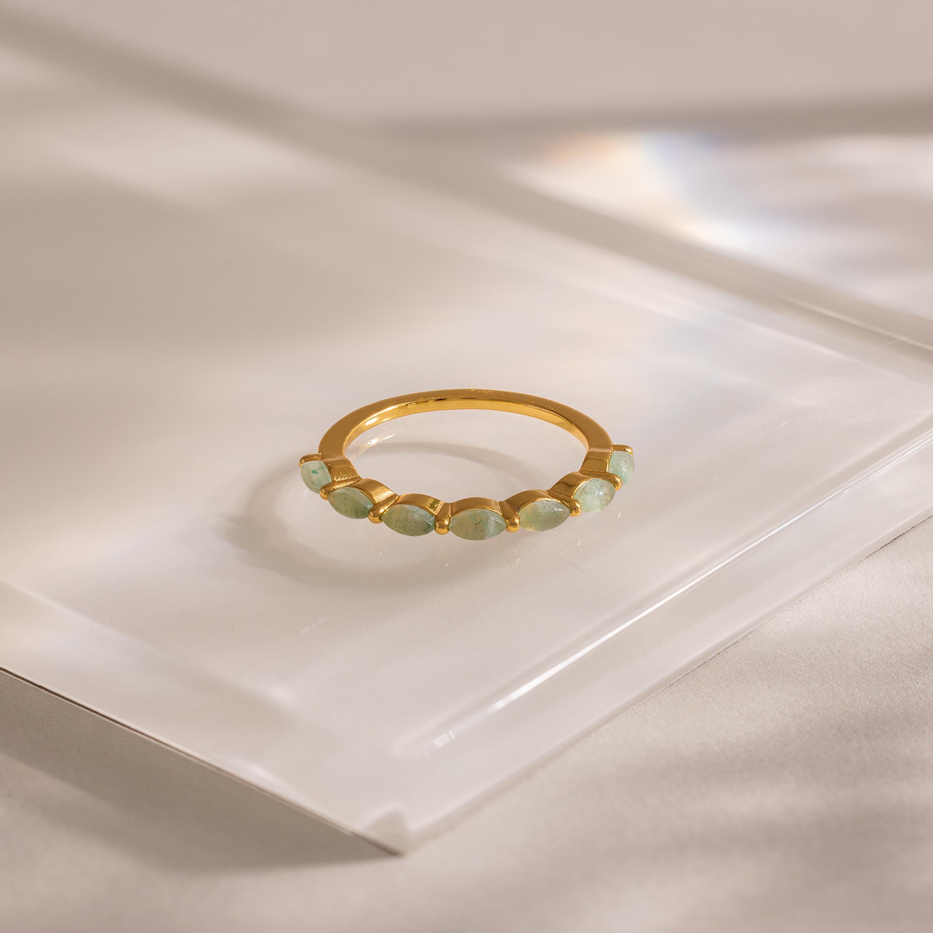 Marquise Jade Ring