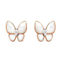 [LUXE JEWELRY]BUTTERFLY MOP DIAMOND EARRINGS