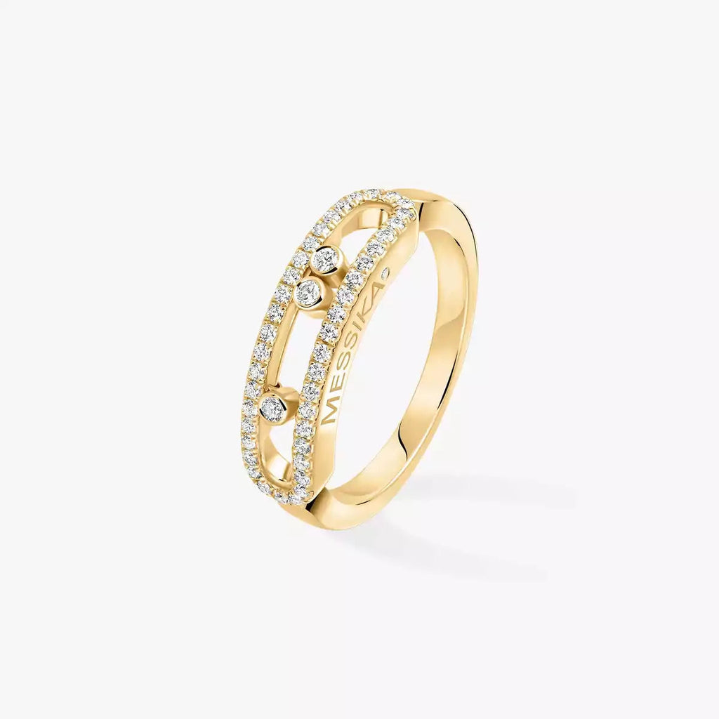 [LUXE JEWELRY] Baby Move Gold Diamond Pave_ Ring
