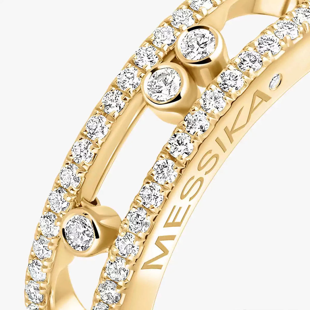 [LUXE JEWELRY] Baby Move Gold Diamond Pave_ Ring
