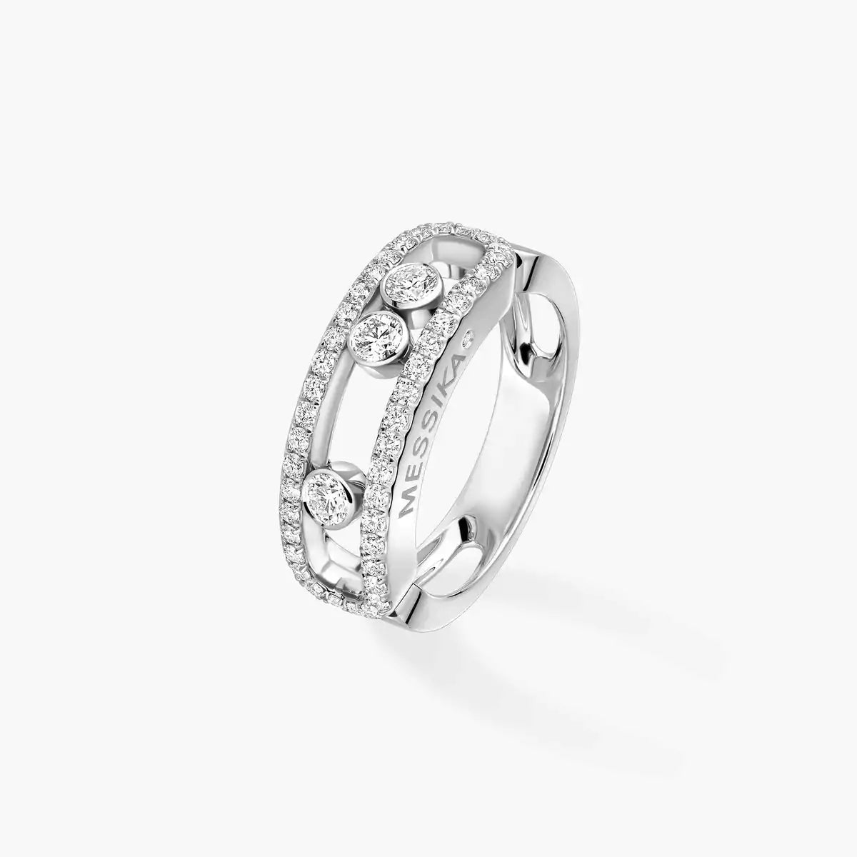 [LUXE JEWELRY] Move Gold Diamond Pave_ Ring