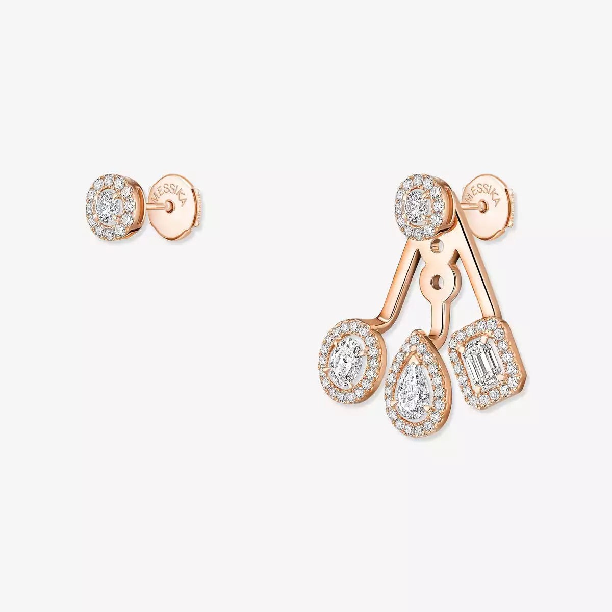 [LUXE JEWELRY] My Twin Trio  Diamond Earrings