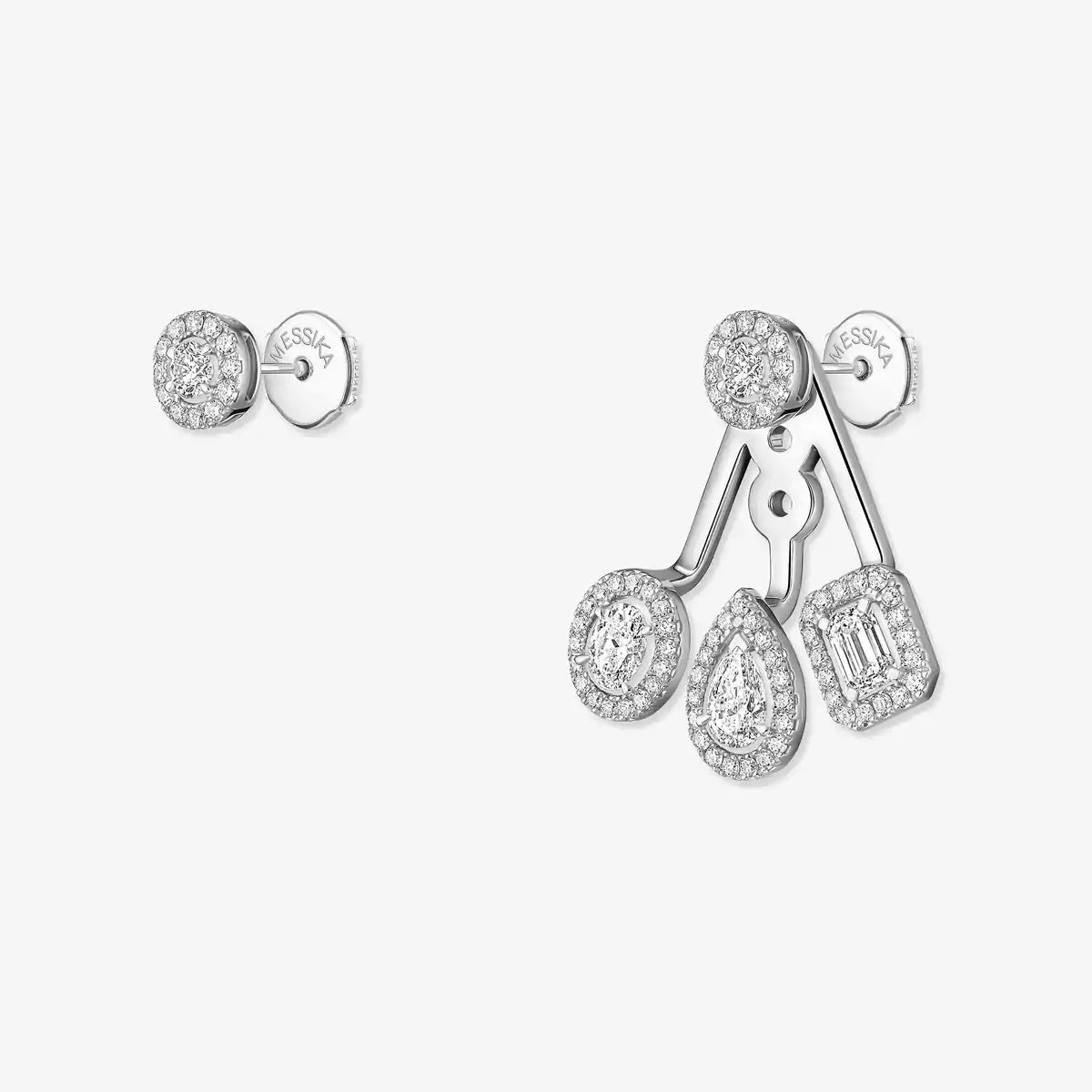 [LUXE JEWELRY] My Twin Trio  Diamond Earrings