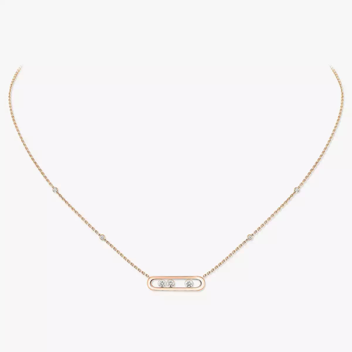 [LUXE JEWELRY] Baby Move Gold Diamond Necklace