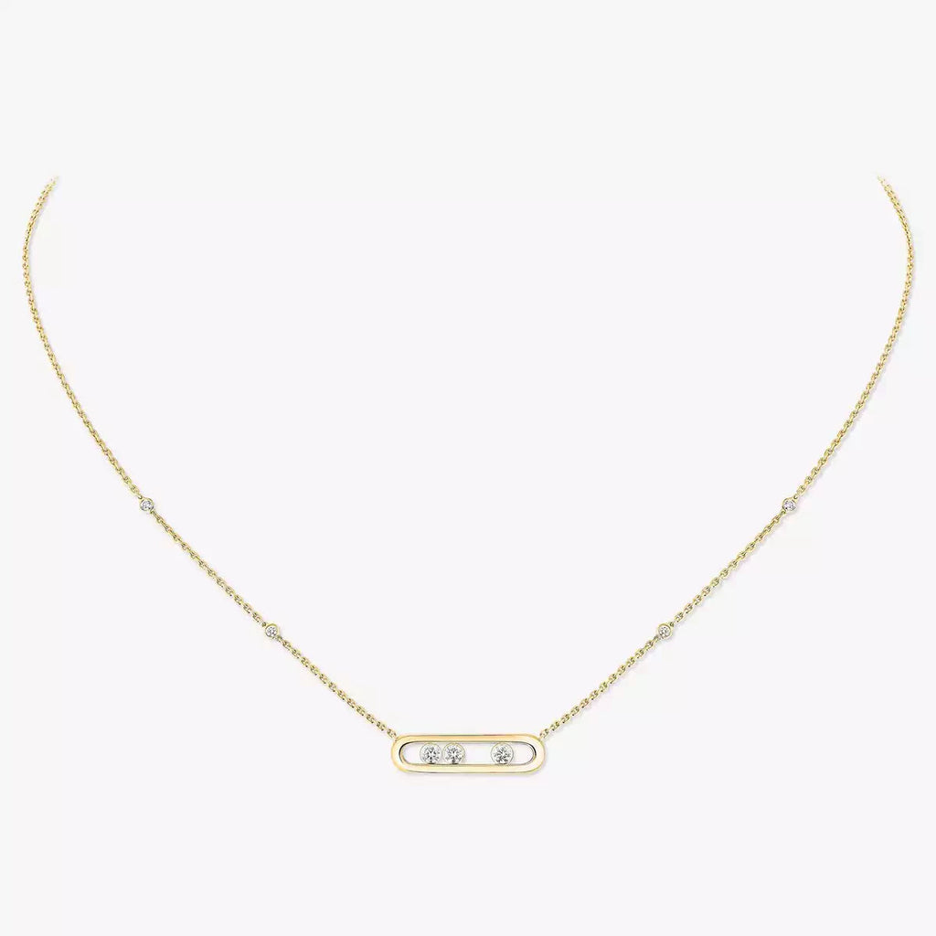[LUXE JEWELRY] Baby Move Gold Diamond Necklace