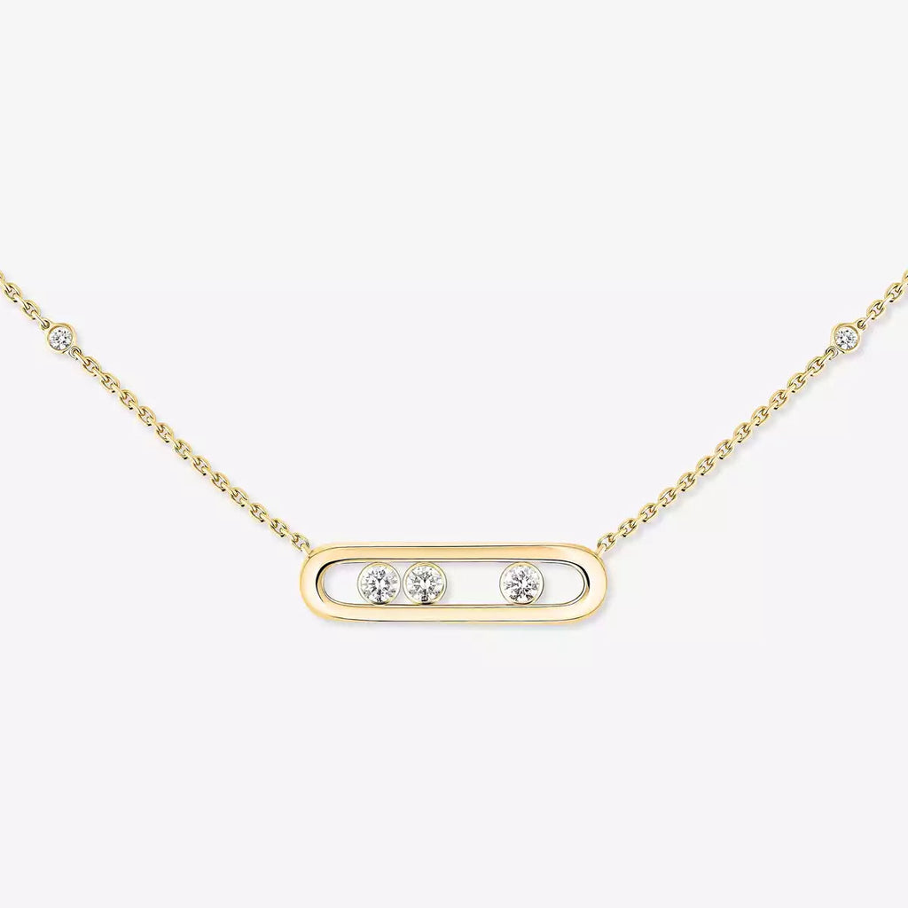 [LUXE JEWELRY] Baby Move Gold Diamond Necklace
