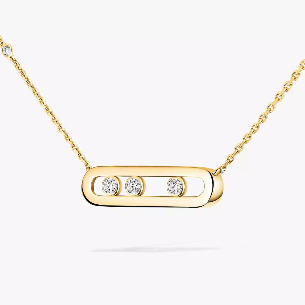 [LUXE JEWELRY] Baby Move Gold Diamond Necklace