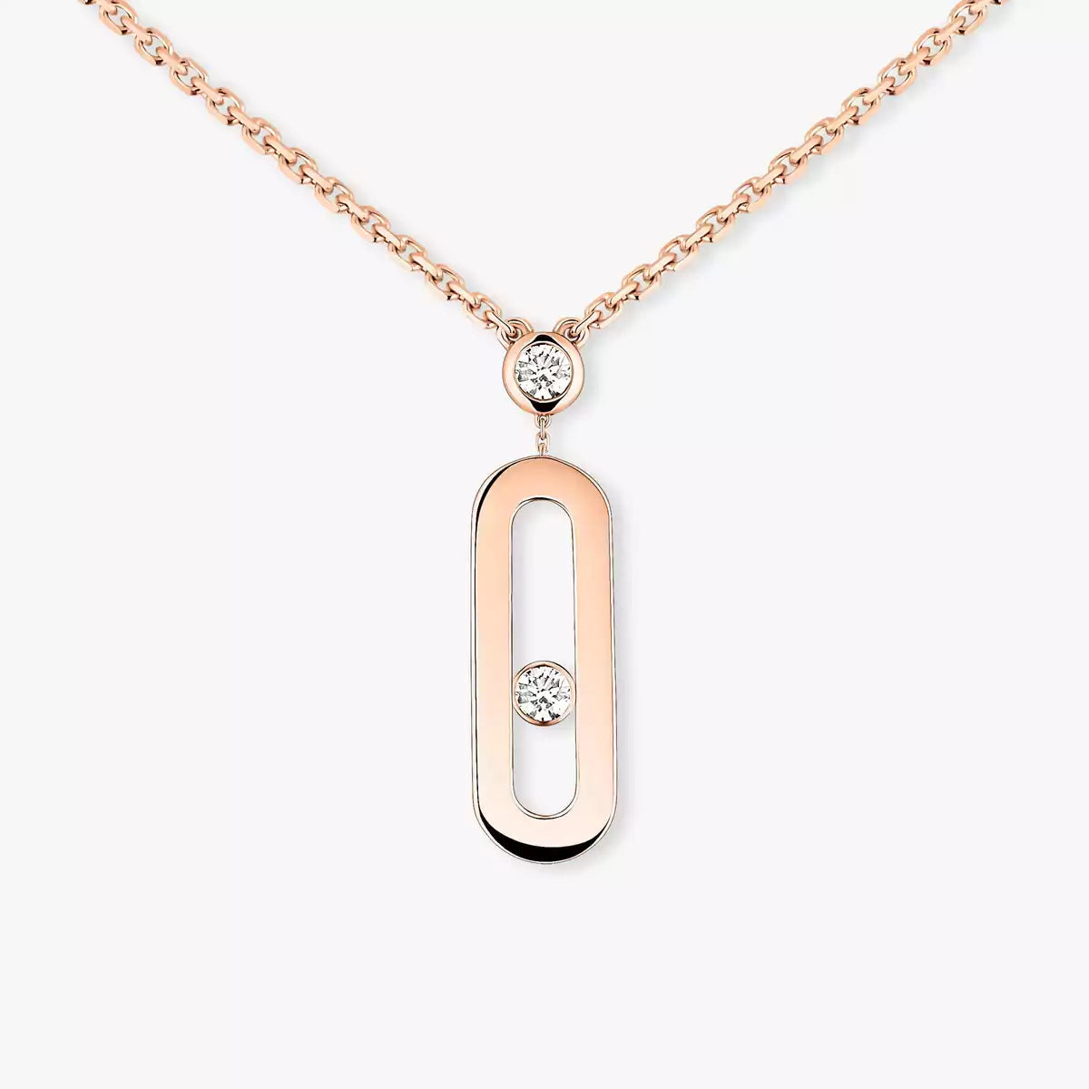 [LUXE JEWELRY] Move Uno Gold Diamond Long Necklace