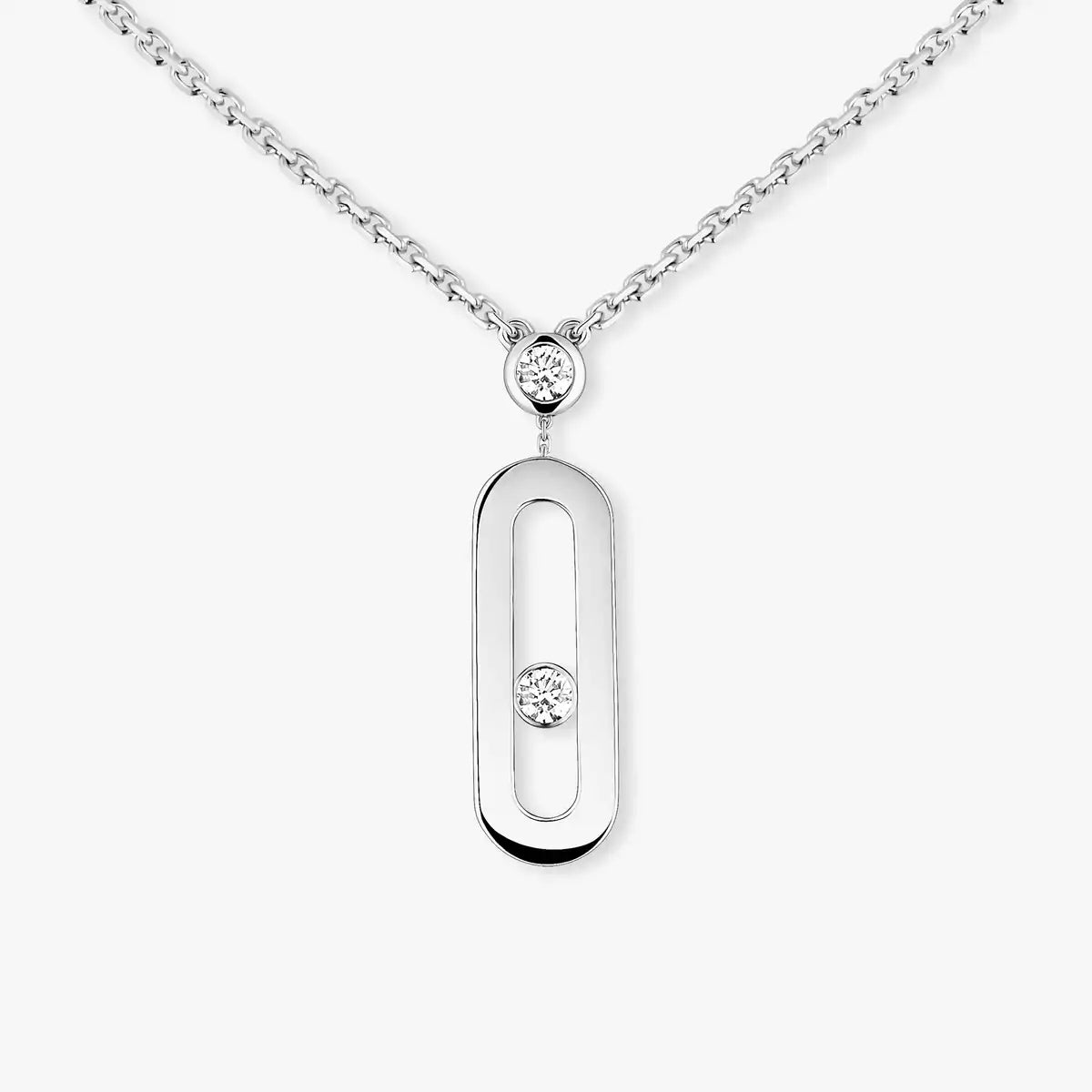 [LUXE JEWELRY] Move Uno Gold Diamond Long Necklace