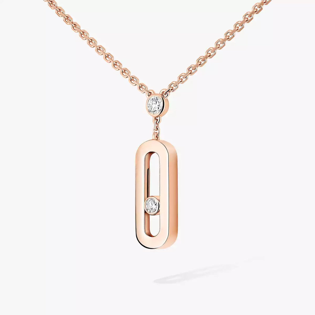 [LUXE JEWELRY] Move Uno Gold Diamond Long Necklace