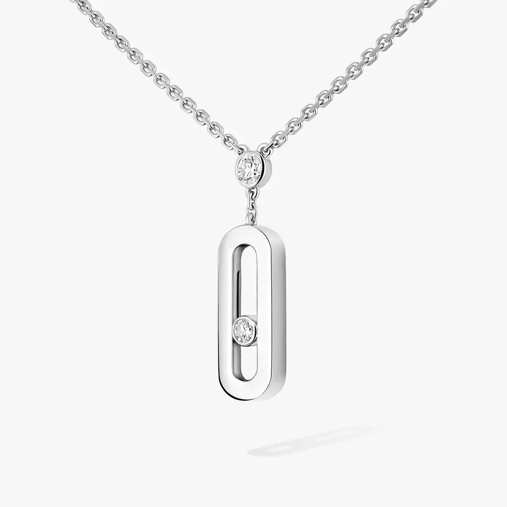 [LUXE JEWELRY] Move Uno Gold Diamond Long Necklace